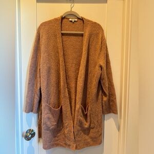 Madewell Mauve Pink Wool Cardigan